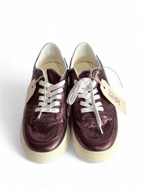 AS98 ARCHER Sneaker in Metallic Plum, Ottone Low-Tops
